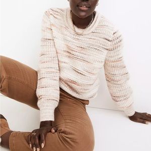 NWT Madewell Space-Dyed Canton Pullover Sweater